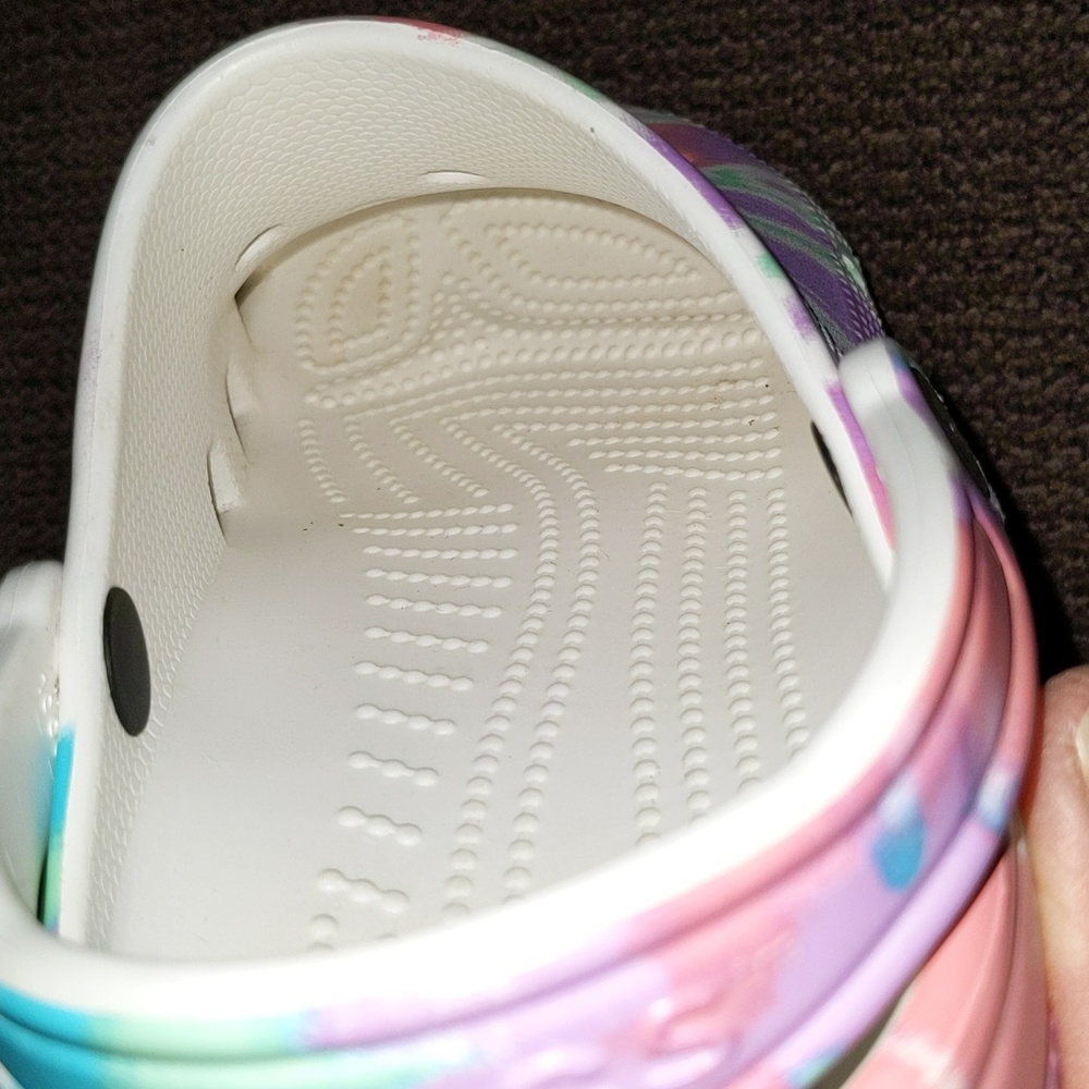Unisex Classic Pastel Tye Dye Crocs Slip-ons , Men's  7/ Women's 9 - Picture 6 of 9